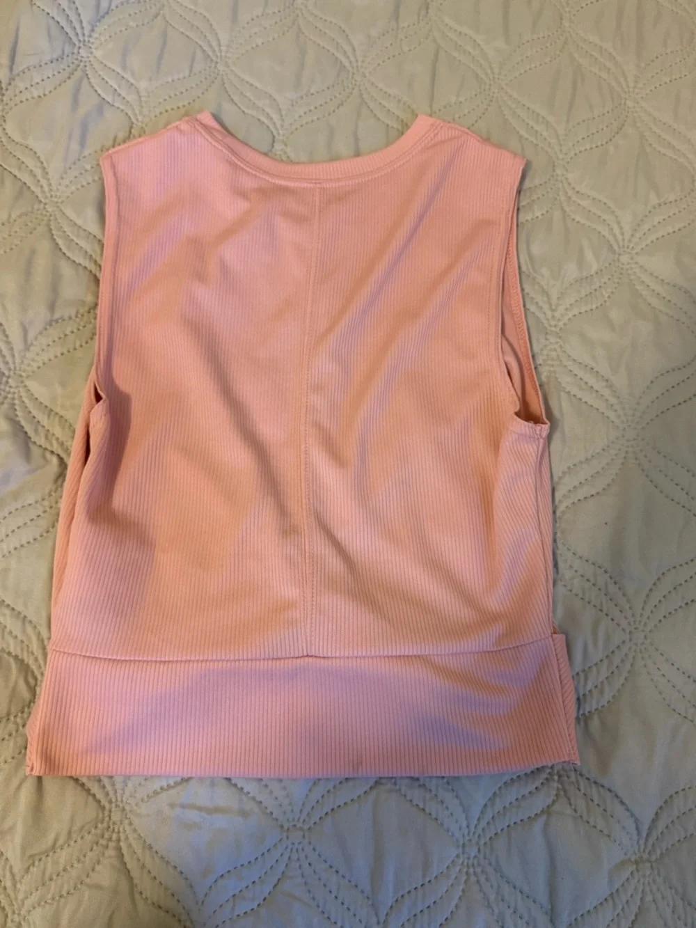 Nike Pink Ribbed Crop Tank Size Small‎